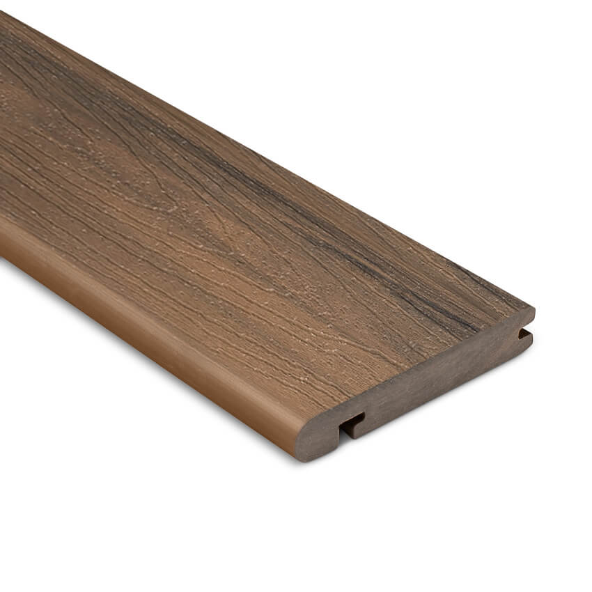 Cedar Superior Elite Woodgrain Composite Decking Bullnose Edge Board